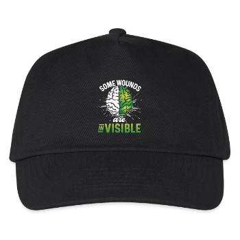 Santé mentale Certaines blessures sont invisibles - Casquette de baseball Enfant - noir - Devant
