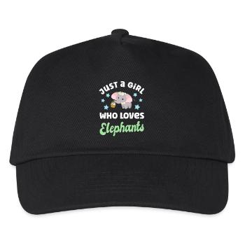 Elephant Elephants - Kids’ Baseball Cap - black - Front