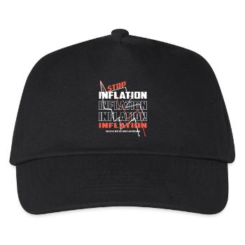 Stop Inflation - Kids’ Baseball Cap - black - Front