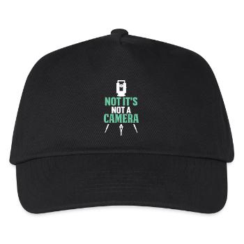 Ironic Message Photography - Kids’ Baseball Cap - black - Front
