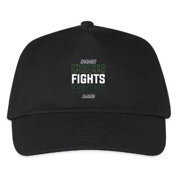 Nobody Fights Alone Green Mental Health - Kinder Basecap - Schwarz - Vorne