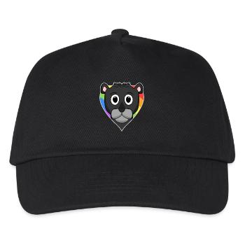 Black Panther Lgbt Rainbow Colors - Kids’ Baseball Cap - black - Front