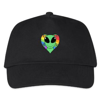 Alien Lgbt Rainbow Colors - Kids’ Baseball Cap - black - Front