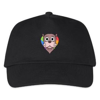 Sea Lion Lgbt Rainbow Colors - Kids’ Baseball Cap - black - Front