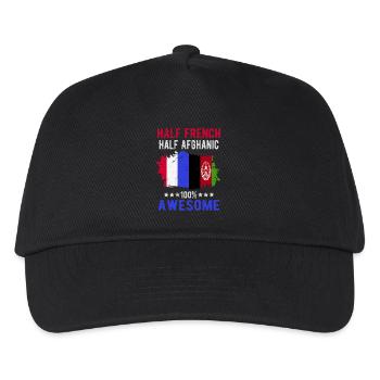 Half French Half Afghan - Kids’ Baseball Cap - black - Front