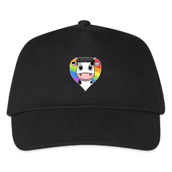 Cow Lgbt Rainbow Colors - Kids’ Baseball Cap - black - Front