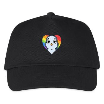 Penguin Lgbt Rainbow Colors - Kids’ Baseball Cap - black - Front