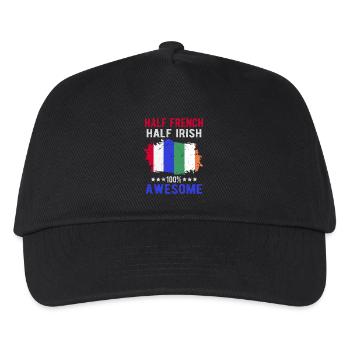 Half French Half Irish - Kids’ Baseball Cap - black - Front