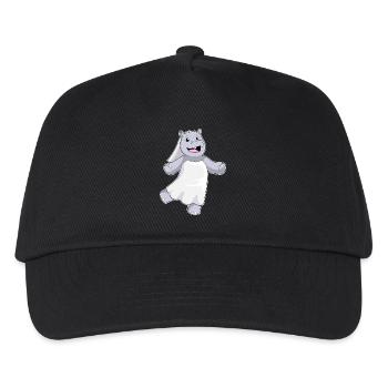 Hippopotamus Bridal Veil Wedding - Kids’ Baseball Cap - black - Front