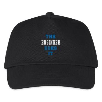 The Ingenieur does it Ingenieur Geschenk - Kinder Basecap - Schwarz - Vorne