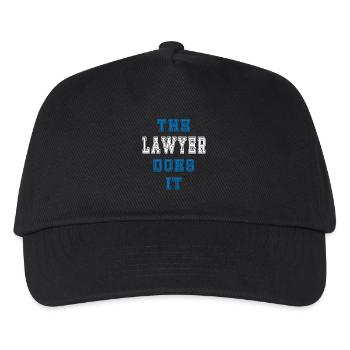 The Lawyer does it Lawyer Gift - Kids’ Baseball Cap - black - Front