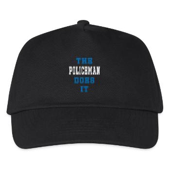 The Policeman does it Policeman Gift - Kids’ Baseball Cap - black - Front