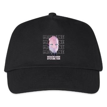 Homme machine - Casquette de baseball Enfant - noir - Devant