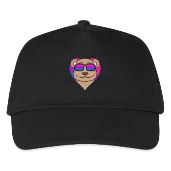 Bisexuell Braunbär Geschenk - Kinder Basecap - Schwarz - Vorne