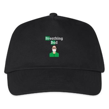 Atmen Sie schlecht - Covid-Humor - Kinder Basecap - Schwarz - Vorne