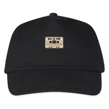Best of 1988 Cassette Retro Tape - Kids’ Baseball Cap - black - Front