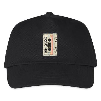 Best of 2016 Cassette Retro Tape - Kids’ Baseball Cap - black - Front