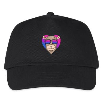 Cadeau d’alpaga bisexuel - Casquette de baseball Enfant - noir - Devant