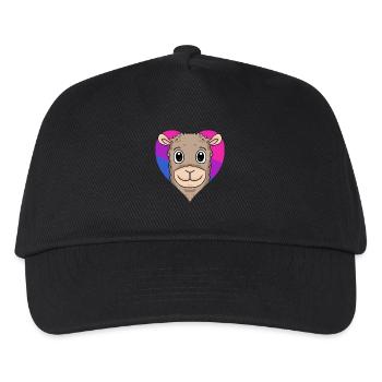 Bisexuell Alpaka Geschenk - Kinder Basecap - Schwarz - Vorne