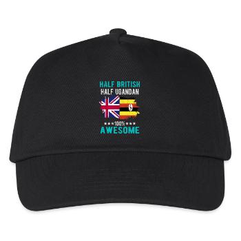 Half British Half Ugandan - Kids’ Baseball Cap - black - Front