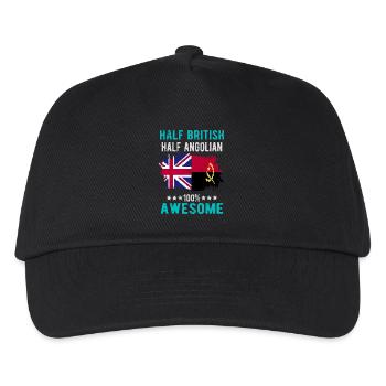 Half British Half Angolier - Kids’ Baseball Cap - black - Front