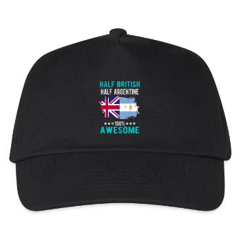Half British Half Argentine - Kids’ Baseball Cap - black - Front