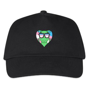 Transgender Transsexuell Alien Geschenk - Kinder Basecap - Schwarz - Vorne