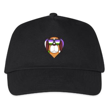 Genderqueer Lgbt Dog St. Bernard - Kids’ Baseball Cap - black - Front