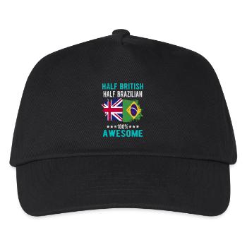 Half British Half Brazilian - Kids’ Baseball Cap - black - Front