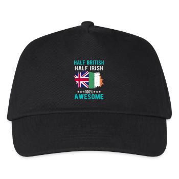 Half British Half Irish - Kids’ Baseball Cap - black - Front