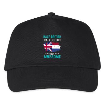 Half British Half Dutch - Kids’ Baseball Cap - black - Front