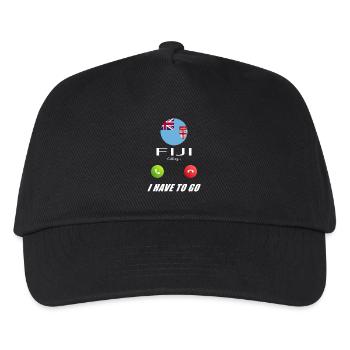 Fiji calls to Lusiger flags saying - Kids’ Baseball Cap - black - Front