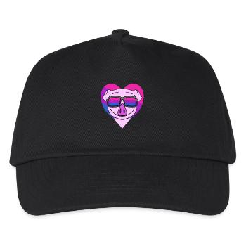 Cadeau de cochon bisexuel - Casquette de baseball Enfant - noir - Devant