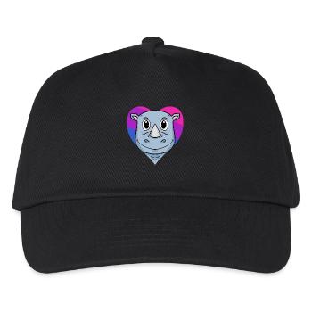 Cadeau rhinocéros bisexuel - Casquette de baseball Enfant - noir - Devant