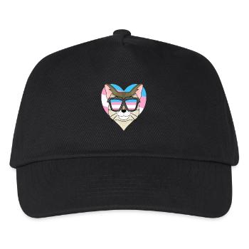 Transgender Transsexual Singaporea Cat Gift - Kids’ Baseball Cap - black - Front