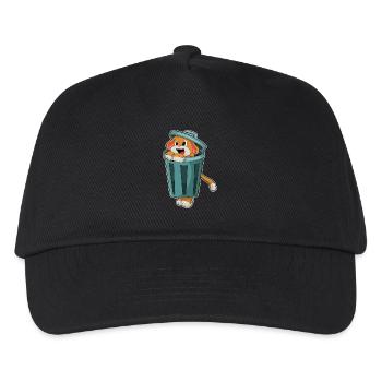 Dog Trash Can - Kids’ Baseball Cap - black - Front