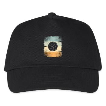 Volleyball - Kinder Basecap - Schwarz - Vorne