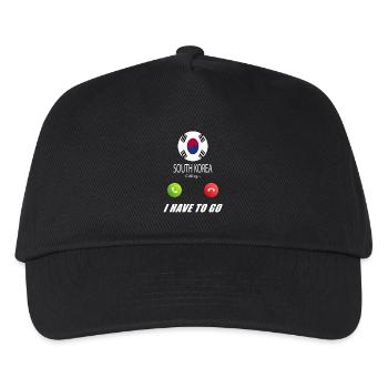 South Korea calls lusiger flags slogan - Kids’ Baseball Cap - black - Front