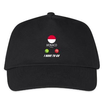 Monaco appelle les drapeaux lusiger en disant - Casquette de baseball Enfant - noir - Devant