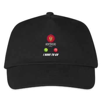Montenegro calls to Lusiger flags - Kids’ Baseball Cap - black - Front
