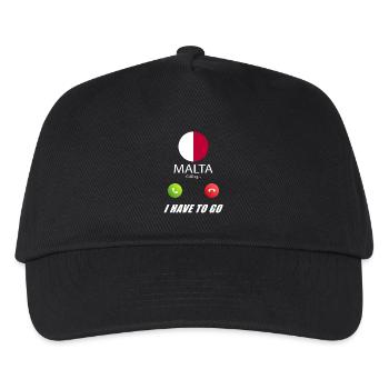 Malte appelle les drapeaux lusiger en disant - Casquette de baseball Enfant - noir - Devant