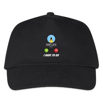 Saint Lucia calls on Lusiger flags saying - Kids’ Baseball Cap - black - Front