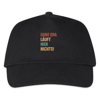 Opa - Kinder Basecap - Schwarz - Vorne
