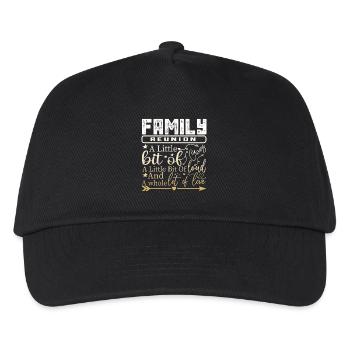 Family Reunion A Little Bit Crazy - Kids’ Baseball Cap - black - Front