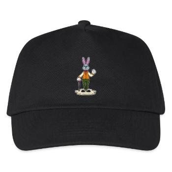 Bunny Pensioner Walking Stick - Kids’ Baseball Cap - black - Front