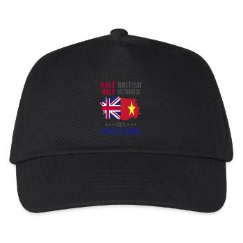 Half British Half Vietnamese - Kids’ Baseball Cap - black - Front