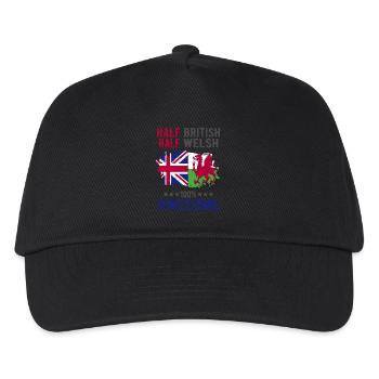 Half British Half Welsh - Kids’ Baseball Cap - black - Front
