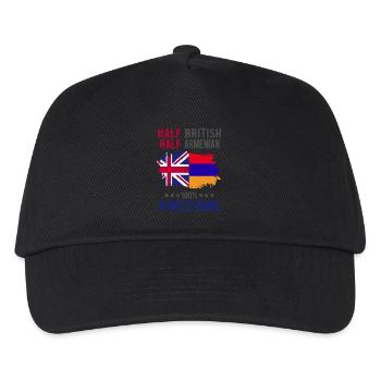 Half British Half Armenian - Kids’ Baseball Cap - black - Front