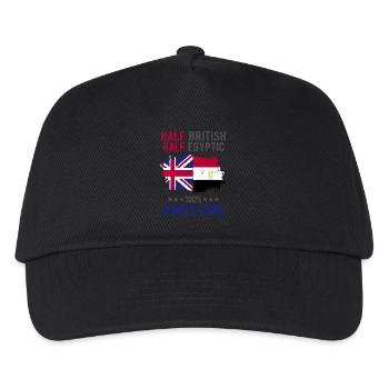 Half British Half Egyptian - Kids’ Baseball Cap - black - Front