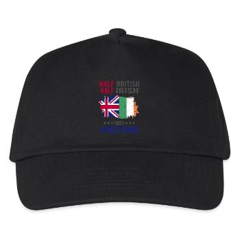 Half British Half Irish - Kids’ Baseball Cap - black - Front